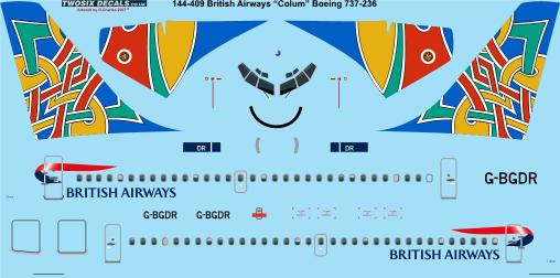 Boeing 737-200 (British Airways "Column") 144-409