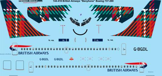 Boeing 737-200 (British Airways "Benyhone")  144-418