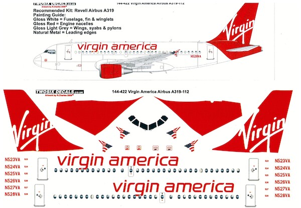 Airbus A319-112 (Virgin America)  144-422