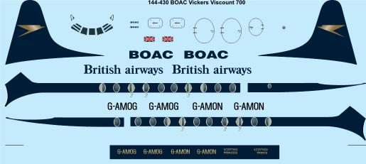 Vickers Viscount 700 (BOAC)  144-430