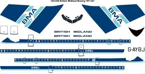 Boeing 707-321 (British Midland)  144-436