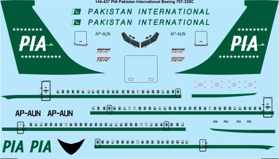 Boeing 707-321 (Pakistan International)  144-437