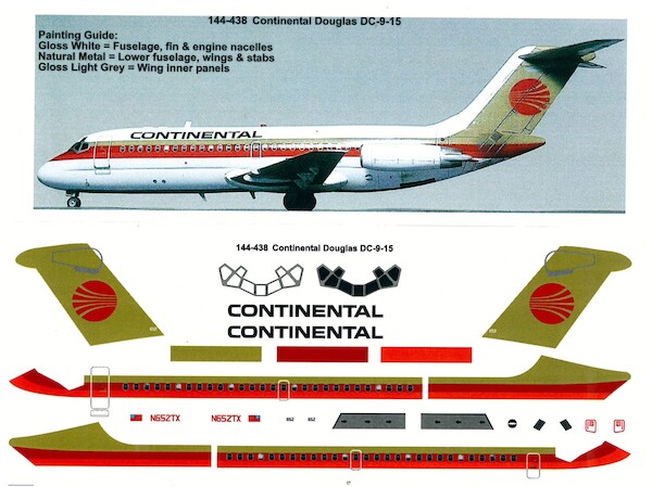 Douglas DC9-15 (Continental) 144-438