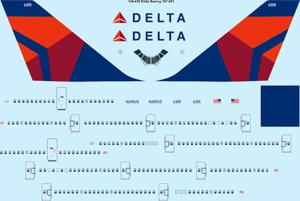 Boeing 747-451 (Delta Airlines)  144-439