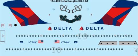 Douglas DC9-51 (Delta Airlines) 144-440