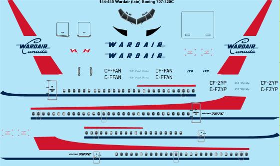 Boeing 707-320 (Wardair) 144-445