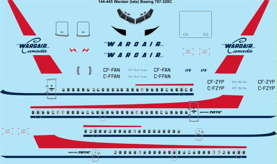 Boeing 707-320 (Wardair)  144-445