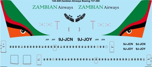 Boeing 737-200 (Zambian Airlines) 144-449