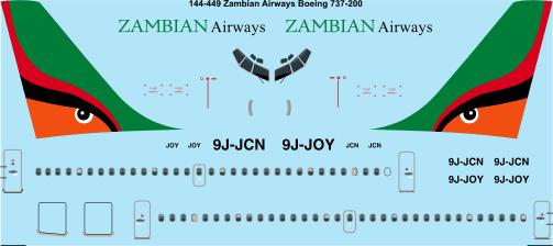 Boeing 737-200 (Zambian Airlines)  144-449