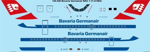BAC1-11-414EG (Bavaria Germanair)  144-450