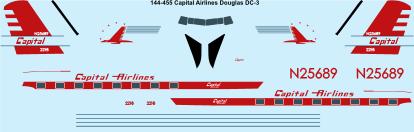 Douglas DC3 (Capital Airlines)  144-455