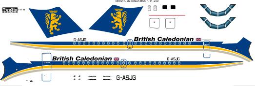 BAC 1-11 srs 200 (British Caledonian)  144-46