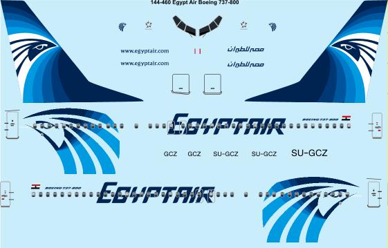 Boeing 737-800 (Egypt Air)  144-460