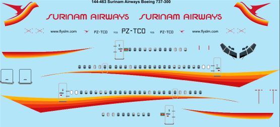 Boeing 737-300 (Surinam Airways) 144-463