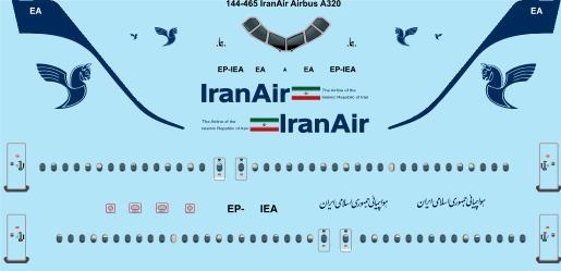 Airbus A320 (Iran Air) 144-465