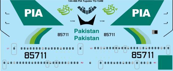 Tupolev Tu154M (Pakistan)  144-466