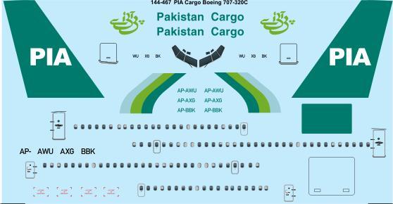 Boeing 707-320C (Pakistan Cargo)  144-467