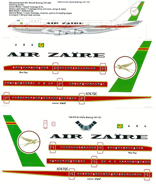 Boeing 747-121 (Air Zaire)  144-470