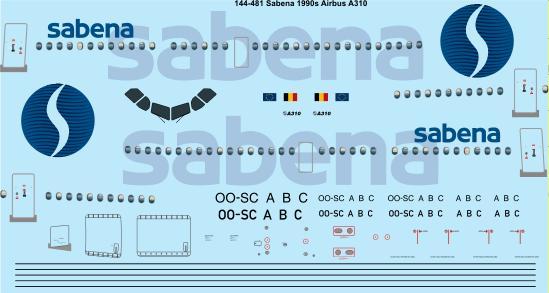 Airbus A310 (Sabena 1990's)  144-481