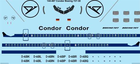 Boeing 727-30 (Condor) 144-487