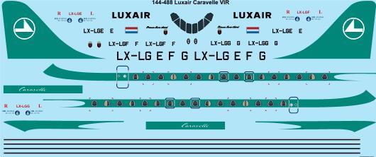 Caravelle VIR (Luxair) 144-488