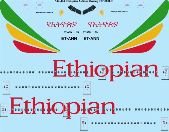 Boeing 777-200LR (Ethiopian Airlines) 144-494
