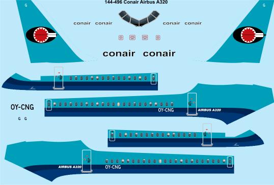Airbus A320 (Conair) 144-496