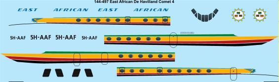 De Havilland Comet 4 (East African Airways) 144-497