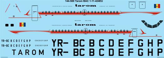 BAC1-11 (Tarom)  144-500