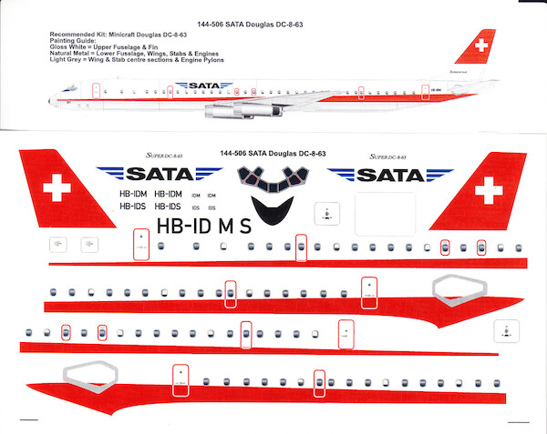 Douglas DC8-63 (SATA Geneve) 144-506
