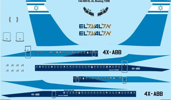 Boeing 720 (EL AL) 144-509