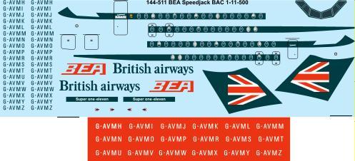 Bac1-11-500 (BEA speedjack)  144-511