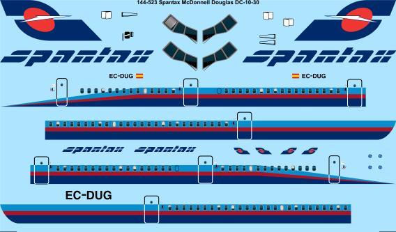 Douglas DC10-30 (Spantax) 144-523