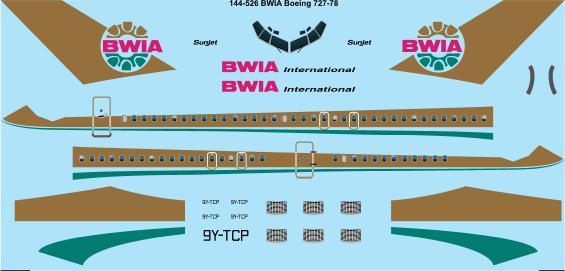 Boeing 727-100 (BWIA)  144-526