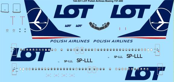 Boeing 737-400 (LOT) 144-531