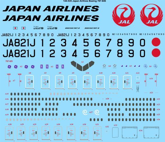Boeing 787-800 (Japan Airlines) 144-534