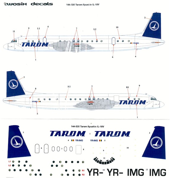 Ilyushin IL18 (TAROM)  144-535