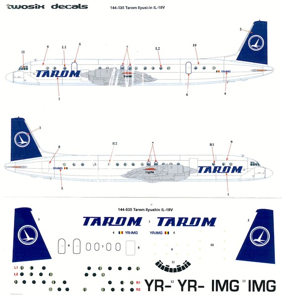 Ilyushin IL18 (TAROM) 144-535