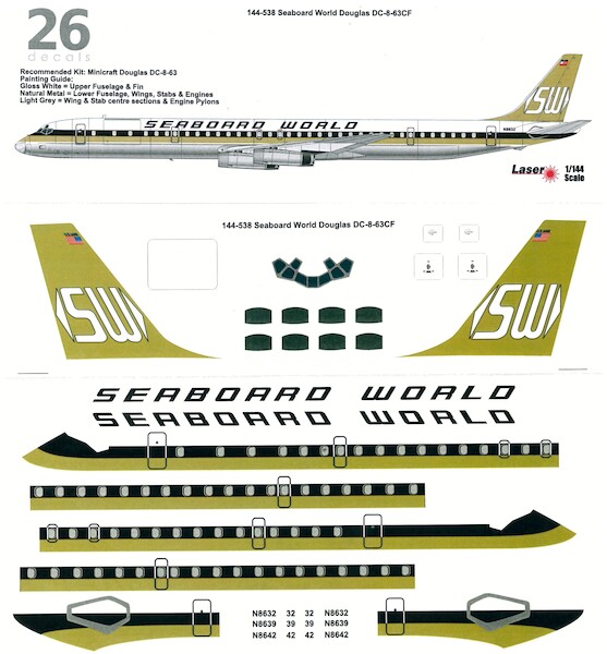 Douglas DC8-63CF (Seaboard World) 144-538