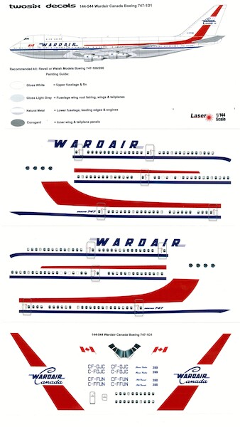 Boeing 747-1D1 (Wardair)  144-544