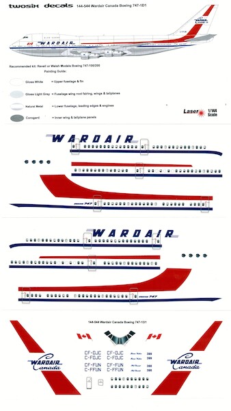 Boeing 747-1D1 (Wardair) 144-544