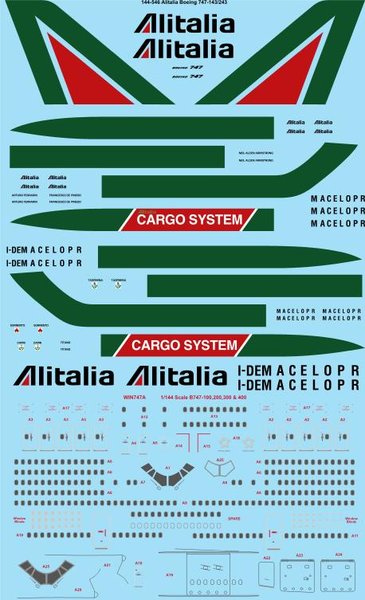 Boeing 747-100/200/F (Alitalia) 144-546