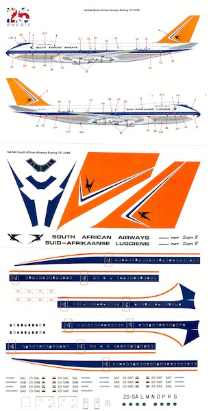 Boeing 747-244b (South African Airlines First Scheme)  144-548
