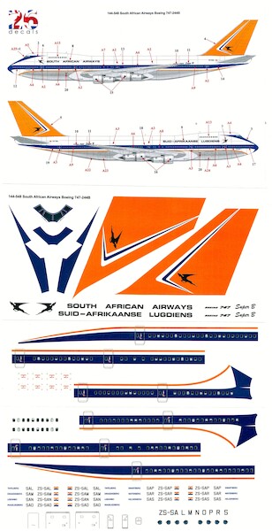 Boeing 747-244b (South African Airlines First Scheme) 144-548