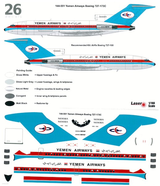 Boeing 727-173C (Yemen Airways)  144-551