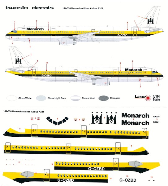 Airbus A321 (Monarch Airlines - delivery Scheme) 144-556