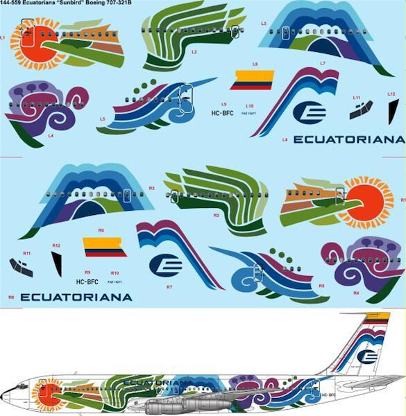 Boeing 707-321B (Ecuatoriana - Sunbird)  144-559