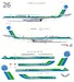 Boeing 720 (Aeroamerica - Green and blue) 144-566