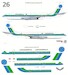 Boeing 720 (Aeroamerica - Green and blue) 144-566