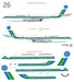 Boeing 720 (Aeroamerica - Green and blue) 144-566